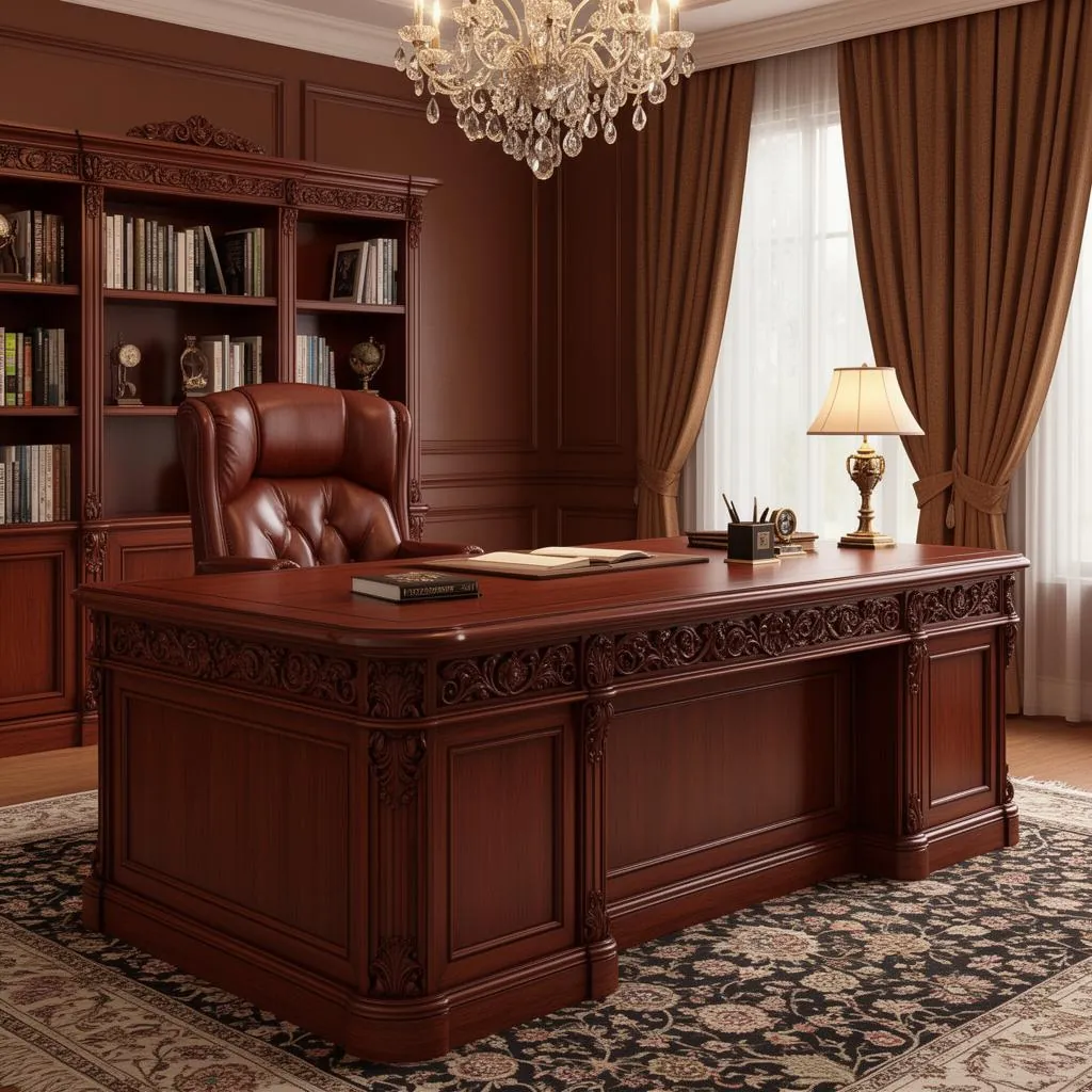 23 Essential Executive Office Desk Wood Designs