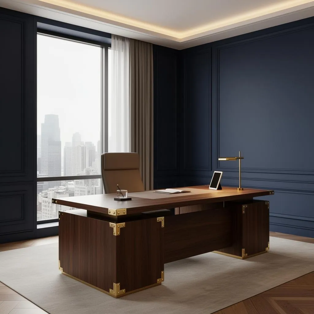 23 Essential Executive Office Desk Wood Designs