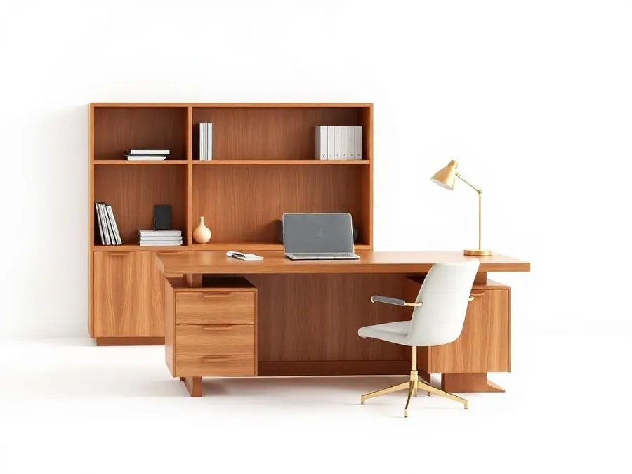 Executive office desk wood design ebook PDF