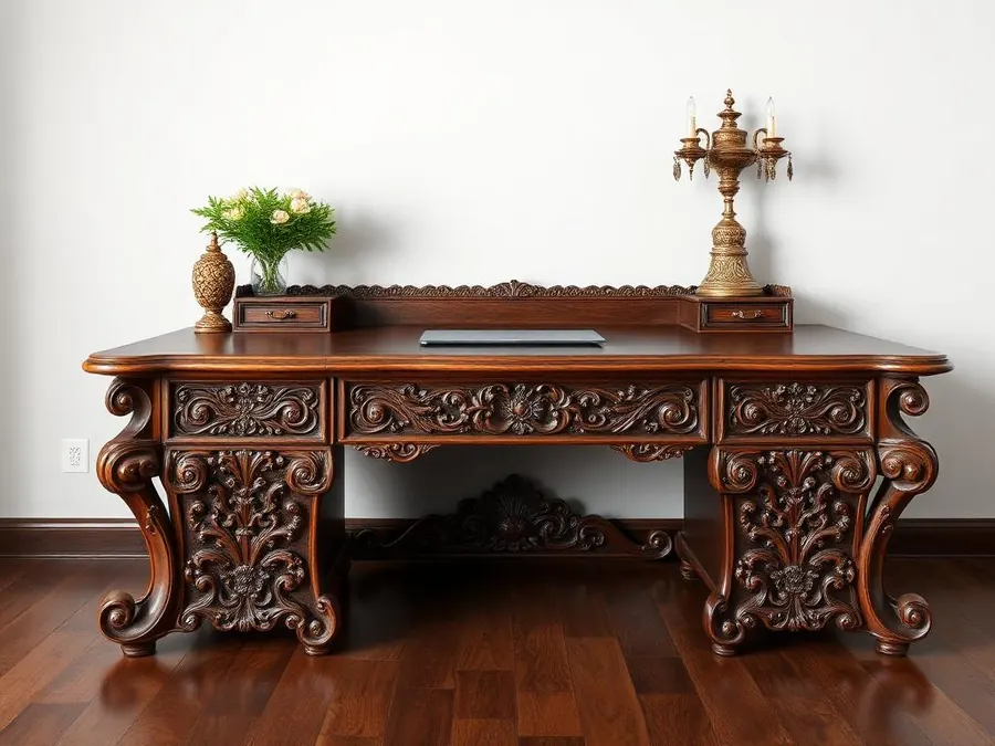 Javanese traditional executive desk wood ebook